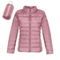 thumbnail image 1 of GEWSEY Women's Lightweight Long-Sleeve Water-Resistant Packable Puffer Jacket (Available in Plus Size) (Pink, S), 1 of 6
