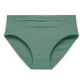 thumbnail image 1 of GEWSEY Women's Organic Cotton Low-Rise Brief All Day Comfort Natural Knickey Undies Breathable Underwear for All (Green, L), 1 of 6