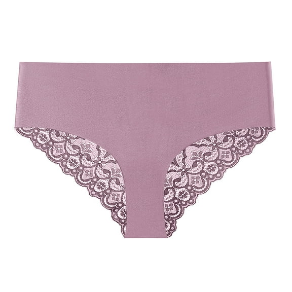 GEWSEY Women's Panties Female Underwear Ladies Briefs Panty Briefs (Purple, M)