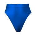 thumbnail image 1 of GEWSEY Women's Sexy Oil Glossy Briefs See Through Sheer Thong Panties Seamless High Cut Underwear Shiny Rave Dance Bottoms (Blue, XXL), 1 of 5
