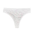 thumbnail image 1 of GEWSEY Women's Thongs Underwear Cotton Breathable Panties Hipster Bikini (Multicolour, S), 1 of 3