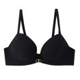 thumbnail image 1 of GEWSEY Women's Underwire Shaping Bra Comfort Smooth Seamless T-Shirt Convertible Straps Lightly Lined Bras (Black, M), 1 of 9