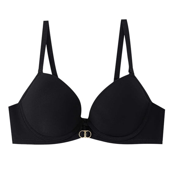 GEWSEY Women's Underwire Shaping Bra Comfort Smooth Seamless T-Shirt Convertible Straps Lightly Lined Bras (Black, XL)