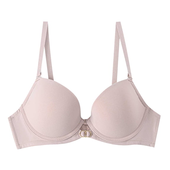 GEWSEY Women's Underwire Shaping Bra Comfort Smooth Seamless T-Shirt Convertible Straps Lightly Lined Bras (Pink, XL)