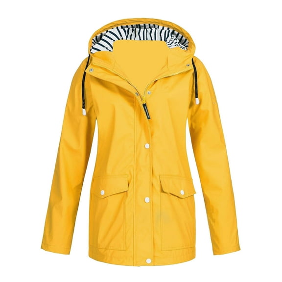 GEWSEY Women's Walk on by Parka Heavyweight Jacket (Yellow, XL)