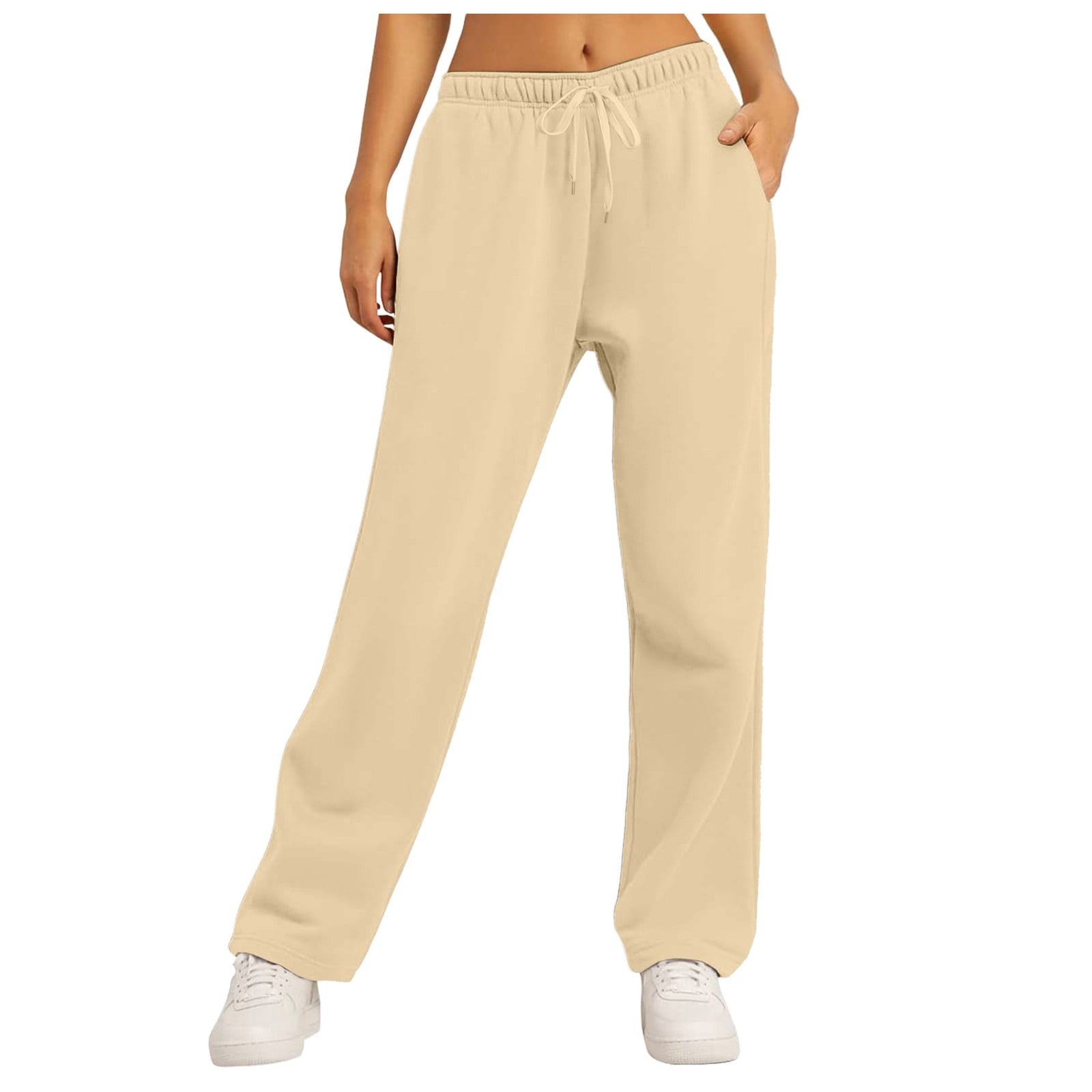 Valtorixia Women's Wide Leg Sweatpants - Fleece Lined, Baggy, High Waist With Pockets