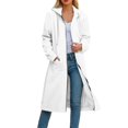 thumbnail image 1 of GEWSEY Women's Zip Up Hoodies Oversized Fleece Long Tunic Sweatshirts Casual Long Sleeve 2025 Fall Hoodie Jacket Coat (White, S), 1 of 5