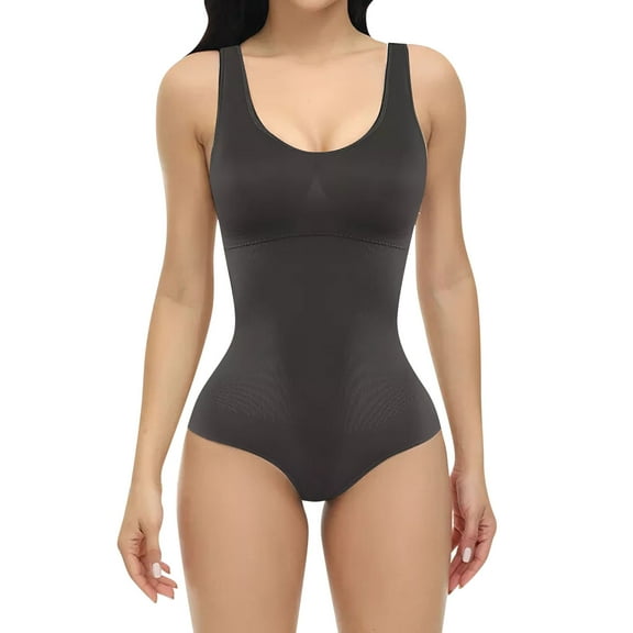 GEWSEY Womens Bodysuit Tops Sexy Backless Sleeveless Going Out Tank Thong Body Suits One Piece Rompers (Black, L)