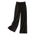 thumbnail image 1 of GEWSEY Womens Comfy Lounge Pants Loose Yoga Pant Drawstring Soft Pajama Pants with Pockets Regular and Plus Size (Black, XL), 1 of 6