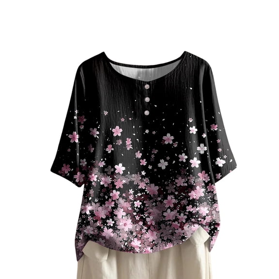 GEWSEY Womens Oversized T-Shirts Summer V Neck Casual Shirts Short Sleeve Workout Tunic Tops (Dark Gray, M)