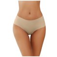 thumbnail image 1 of GEWSEY Womens Seamless No Show Hipster Panties Invisible Lightweight Quick Dry Underwear (Light Yellow, S), 1 of 4