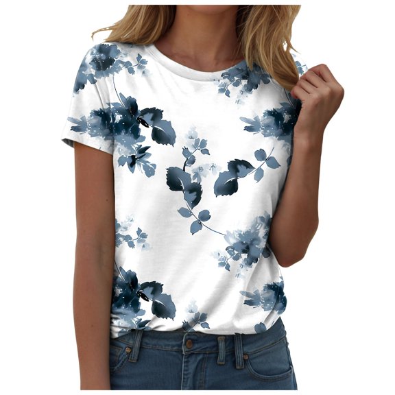 GEWSEY Womens Tops Summer Basic T Shirts Business Casual Loose Fit Cap Sleeve Tee Cute Clothes Trendy Fashion Outfits (White, S)