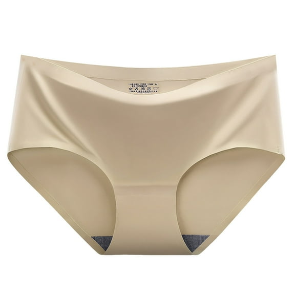 GEWSEY Womens Underwear Full Coverage No Show High Waisted Seamless Ladies Panties (Black, M)