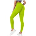 thumbnail image 1 of GEWSEY Womens Workout Leggings Seamless Tummy Control Yoga Pants Scrunch Butt Lifting Compression Gym Athletic Leggings (Light Green, M), 1 of 5