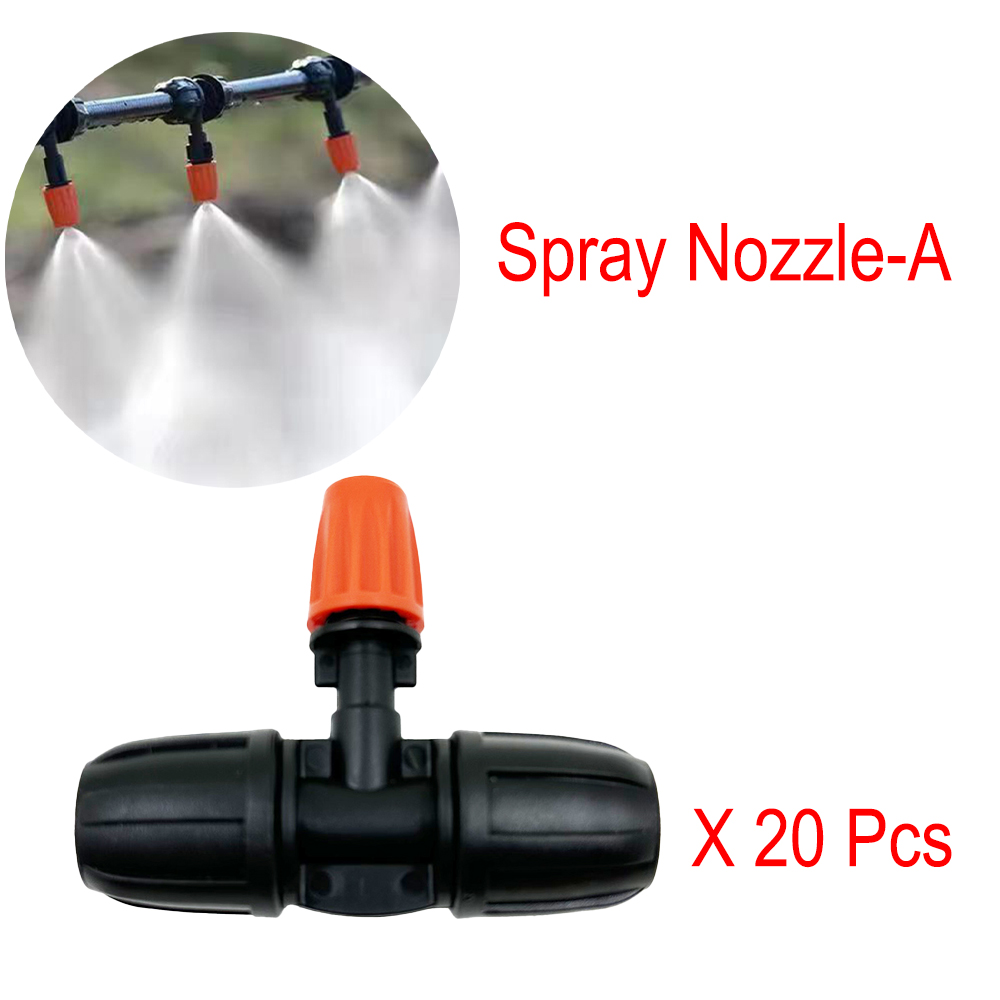 GEWUSH 20pcs Nozzle Misting Dripper Sprayer Micro Auto Drip Irrigation System Adjustable