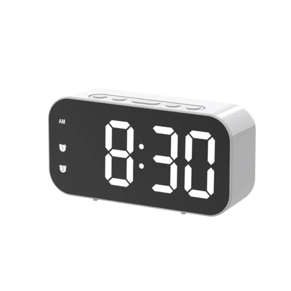 GEWUSH Alarm Clock Plug In Electronic Digital Clock Dual Alarms