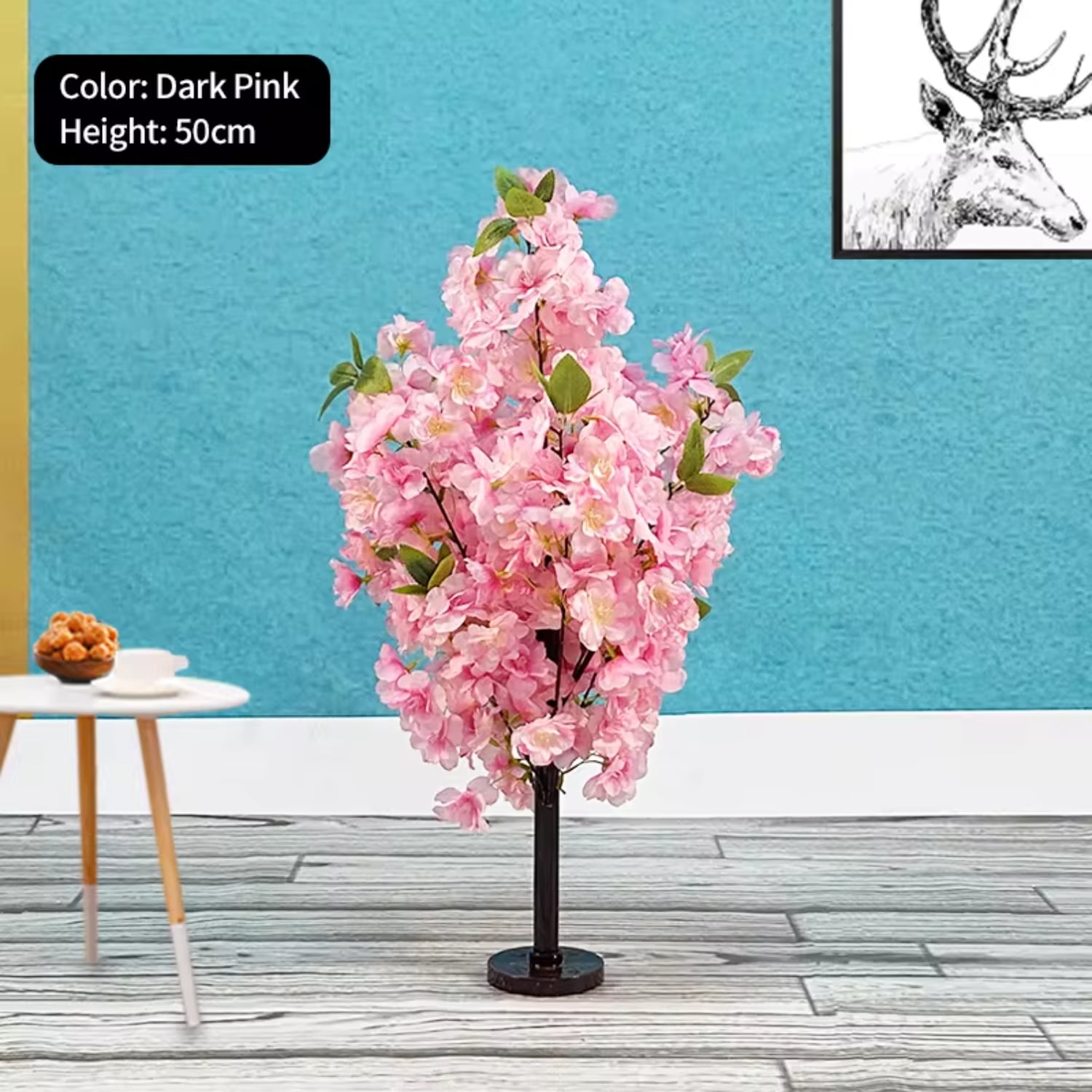 GEWUSH Artificial Cherry Tree Interior Decoration Wishing Tree