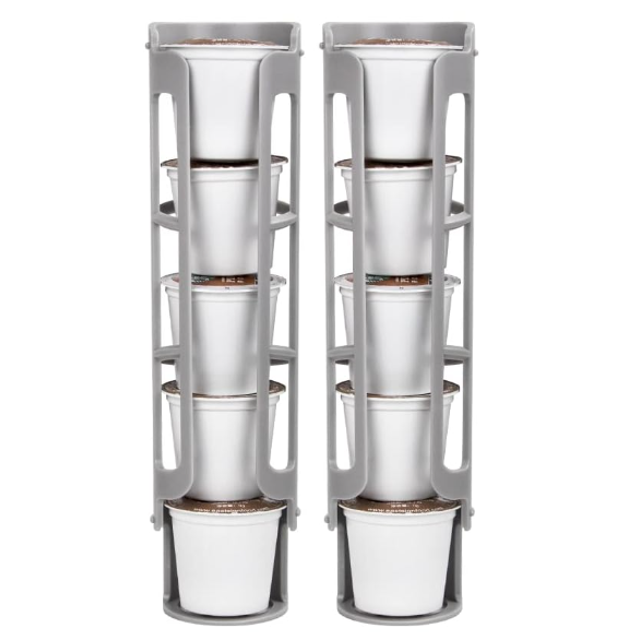 GEWUSH Coffee Pod Holder Side Mount K Cup Pods Organizer compatible