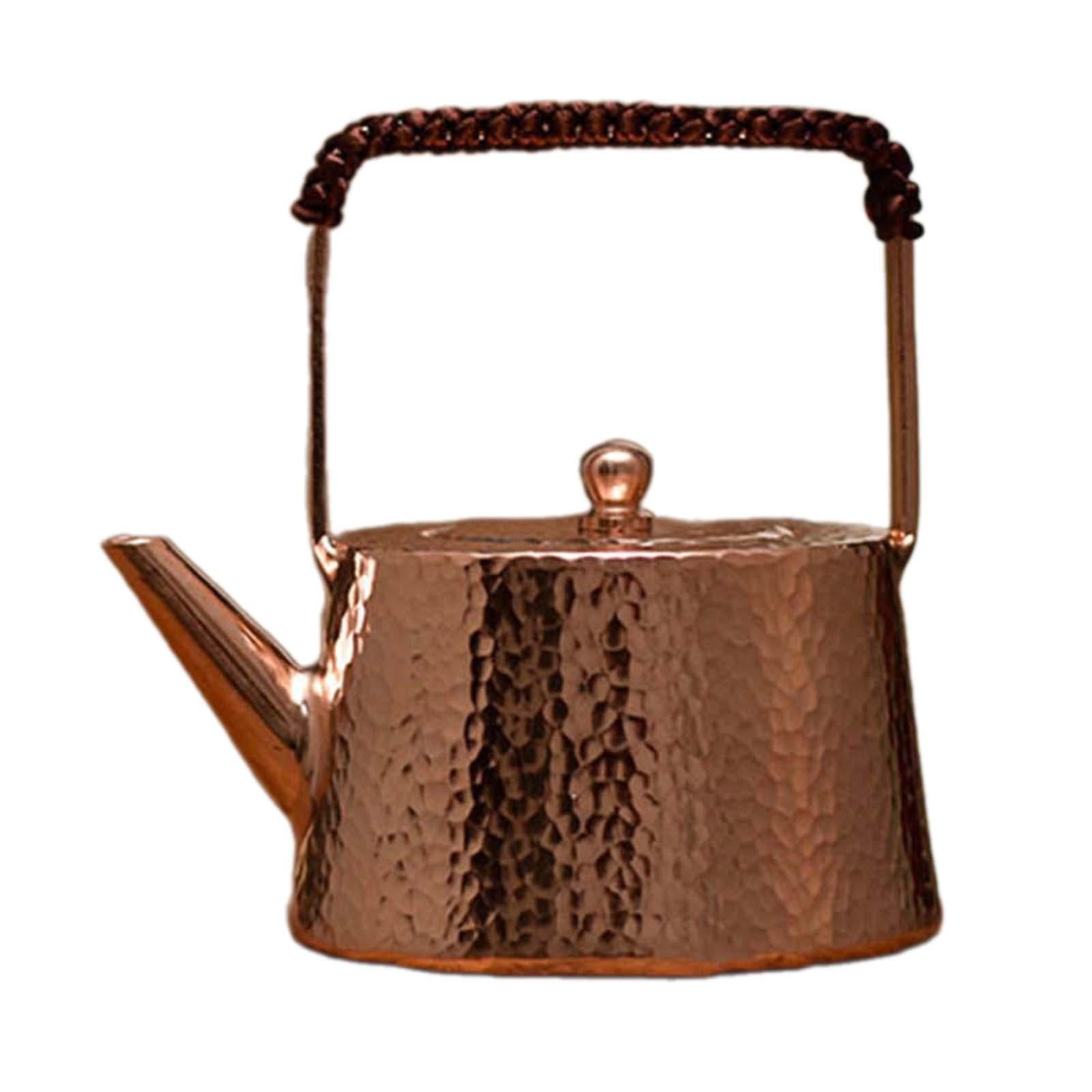 GEWUSH Pure Copper Teapot Teawear 400ml Tea Infuser Tea Maker Kettle