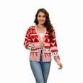 thumbnail image 1 of GEX Christmas Sweaters Cardigans for Women Ugly Soft Fuzzy Knit Long Sleeve for Christmas Party Holiday Deer Pink S, 1 of 6