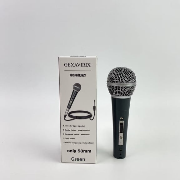 GEXAVIRIX Microphones,Dynamic Microphone - Professional Studio & Live Performance Cardioid Mic for Vocals, Podcasting, and Recording