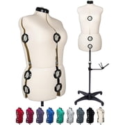 GEXWORLDWIDE Female Adjustable Mannequin Dress Form for Sewing, 70, Beige, 13 Piece
