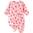 thumbnail image 1 of GEYEHUG Baby Girl Clothes Rompers Bamboo Little Soft Baby Footie Pajamas Strawberry Print Baby Clothes, 1 of 7