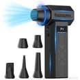 thumbnail image 1 of GEYILO Compressed Air Duster 280000 RPM for Electronics, Rechargeable PC Keyboard Cleaner, 4 Speeds, 1 of 8