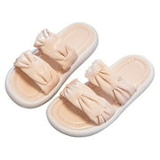 GEZHEN Children's Baby Girls Slippers Summer Outwear Fashion Leather Slippers Daily Beach Shoes Comfy Bathroom Pool