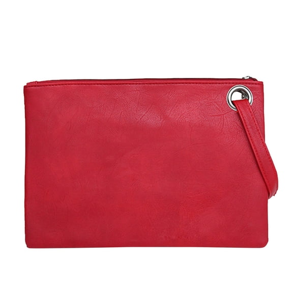 GEZHEN Bag Ladies Envelope Clutch Solid Dinner Ladies Leather Fashion Color Bag Solid Color Clutch Leather Envelope Bag Evening Bag