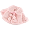 thumbnail image 1 of GEZHEN Children's Solid Color Plush Plush Thickened Faux Fur Coat Shawl Cape Faux Coat Winter Windproof Cloak Cute Soild Warm Toddler Baby Cape Girls Girls Coat&jacket, 1 of 4