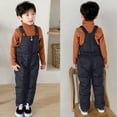 thumbnail image 1 of GEZHEN Children's Down Cotton Overalls Ski Pants Kids Lightweight Jacket Windproof Pants Girls Thicken Ski Outdoor Winter Overalls Suspender Children's Trousers Boys Girls Coat&Jacket, 1 of 4