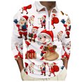 GEZHEN Christmas Clothes for Men Christmas 3D Digital Christmas