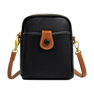 GEZHEN Fashion Bag Unisex Large Capacity Bag Fashion Portable Shoulder Bag Messenger Bag Crossbody Small Bag First Layer Cowhide Coin Purse