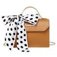 thumbnail image 1 of GEZHEN Letter Buckle Small Cover Fashion Lady Mobile Messenger Purse Bag Bag Shoulders Bag Single Shoulder Small Square Bag Silk Scarf Crossbody Mobile Phone Bag, 1 of 2