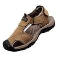 thumbnail image 1 of GEZHEN Men's Close-Toe Comfy Sandals Summer Headband Thick Sole Beach Shoes Sandals Lightweight and Breathable Fashion Minimalist, 1 of 3