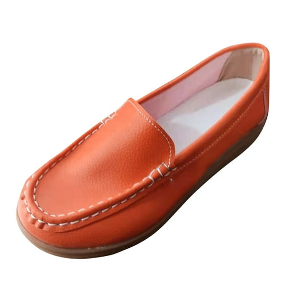 GEZHEN Multicolor Leather Soft Flat Casual Shoes Ladies Fashion Sole Shoes Non Slip Low Top Platform Shoes