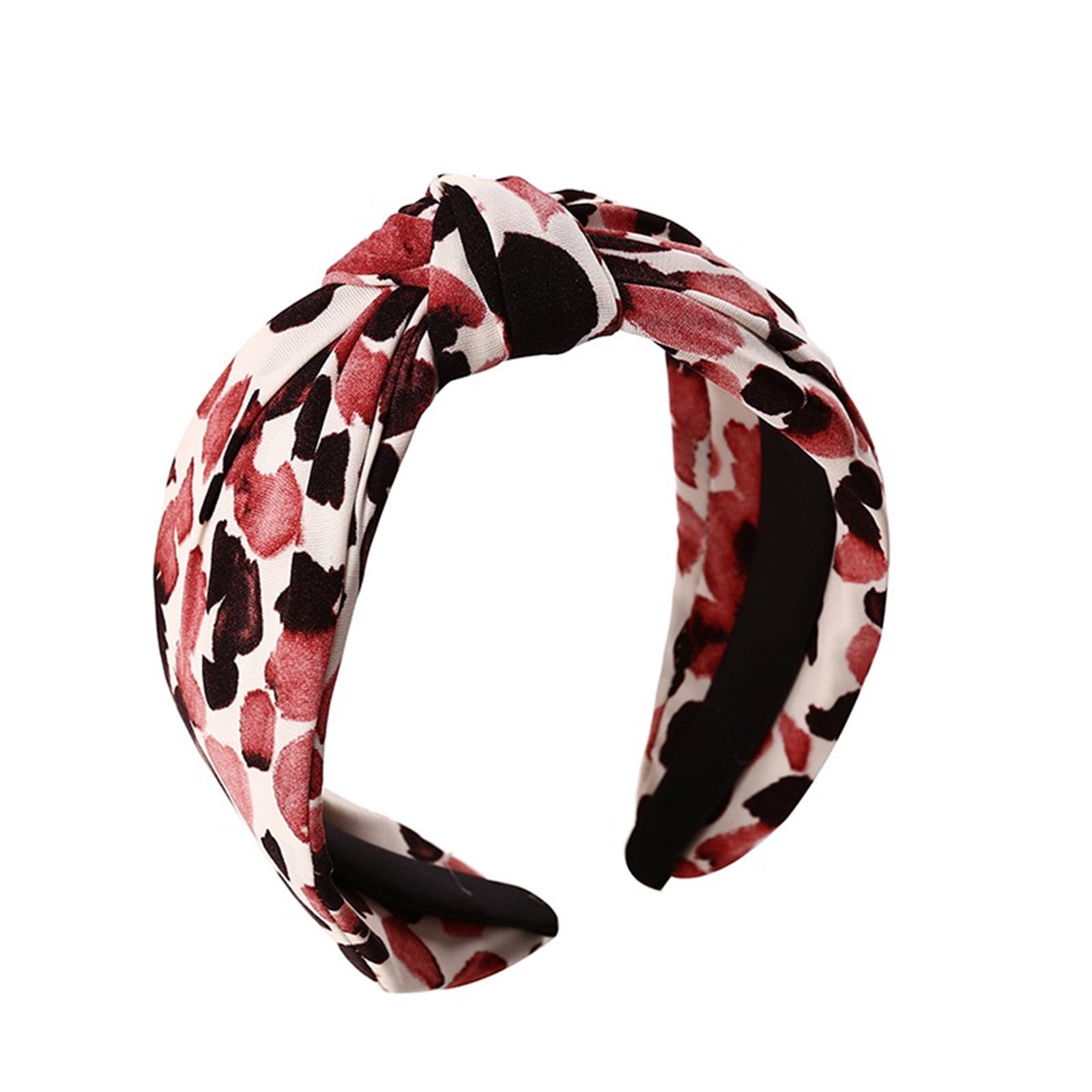 GEZHEN Print Colorful Headband Top Knotted For Women Elastic Head Wrap