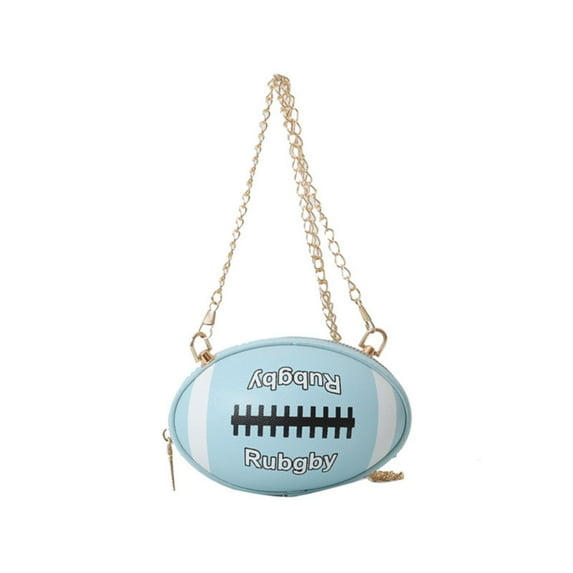 GEZHEN Rugby Shape Women Daily Handbag Clutch Bag Shoulder Crossbody Girl's Purse Novelty Funny Forest Style Soft Girl Single Chain Small Round