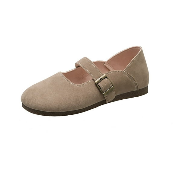 GEZHEN Women's Casual Flat Shoes Ladies Summer Fashion Bottom Solid Colour Leisure Out Travel Non Slip Soft Comfortable Buckle Large Size Shoes Non Slip Low Top Platform Shoes