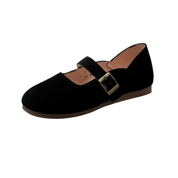 GEZHEN Women's Casual Flat Shoes Ladies Summer Fashion Bottom Solid Colour Leisure Out Travel Non Slip Soft Comfortable Buckle Large Size Shoes Non Slip Low Top Platform Shoes