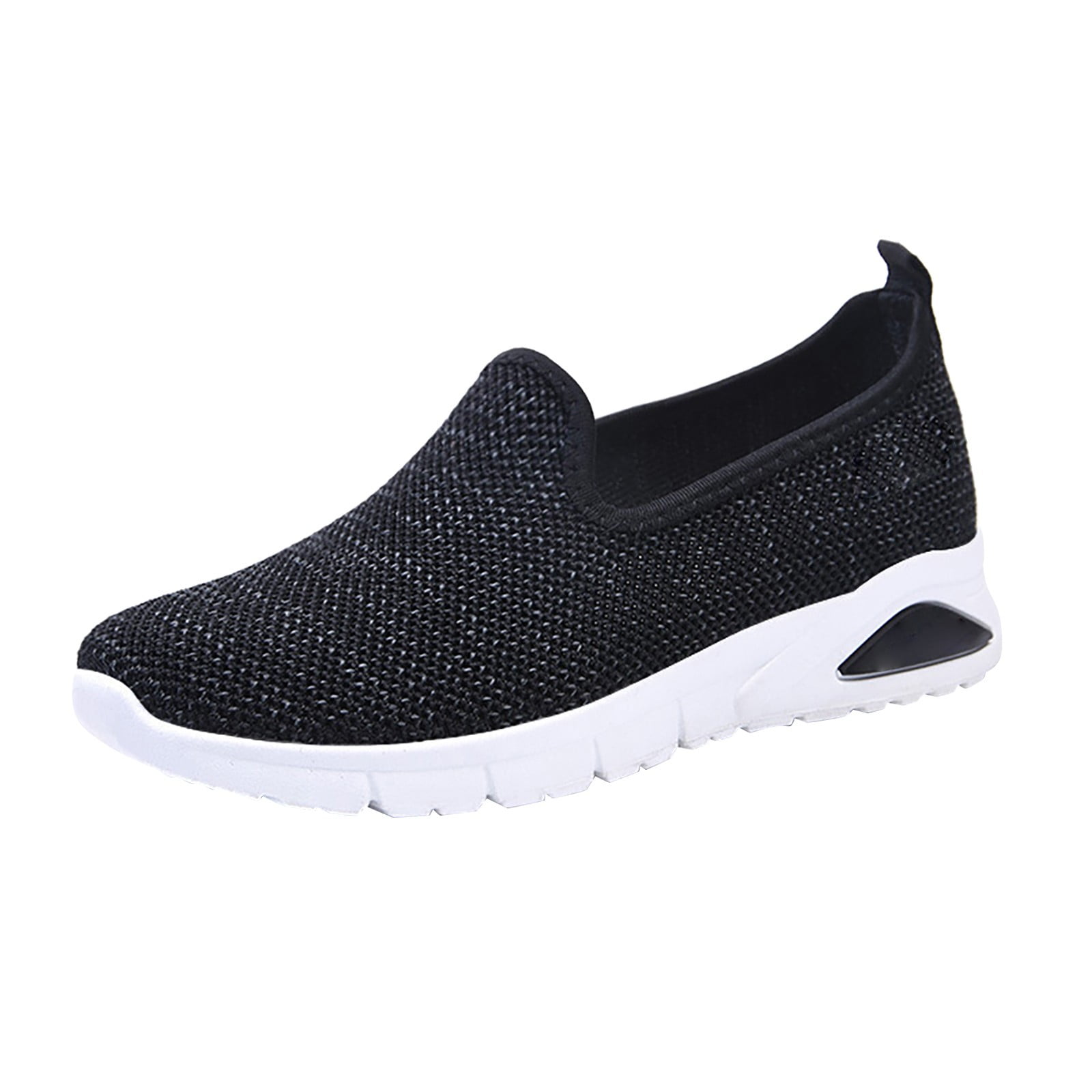 Daznico Women's Black, Non-Slip Athletic Sneakers, Breathable Mesh
