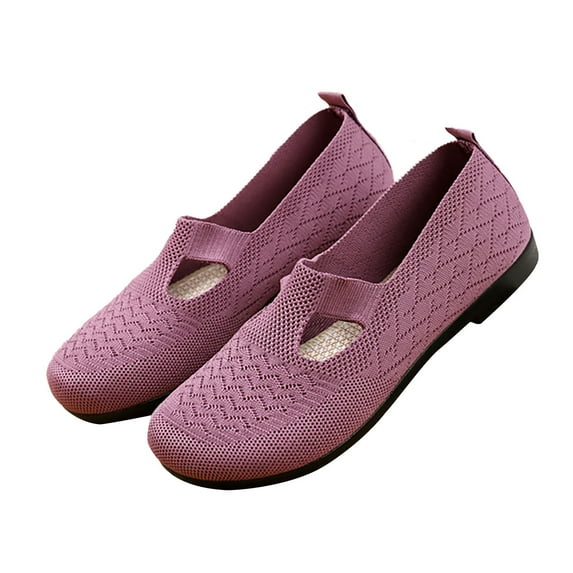 GEZHEN Women's Soft Soled Shoes Comfortable Breathable Non Slip Casual On For Middle Aged And Elderly Mothers Summer Hollow Out Sole Anti Flat The Elderl Non Slip Low Top Platform Shoes