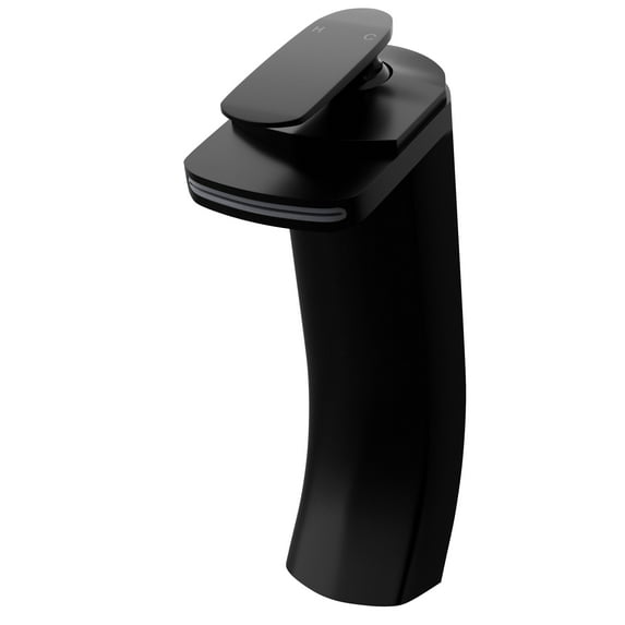 GF-057MB Vessel Faucet, Solid Matte Black Finish