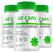 GF Caps Capsules – GFCaps, All Natural Glycogen Support, 3 Pack, 180 Capsules