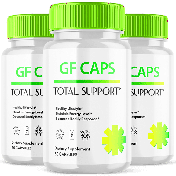 GF Caps Total Support Pills Healthy Lifestyle GFCaps Supplement 180 Capsules