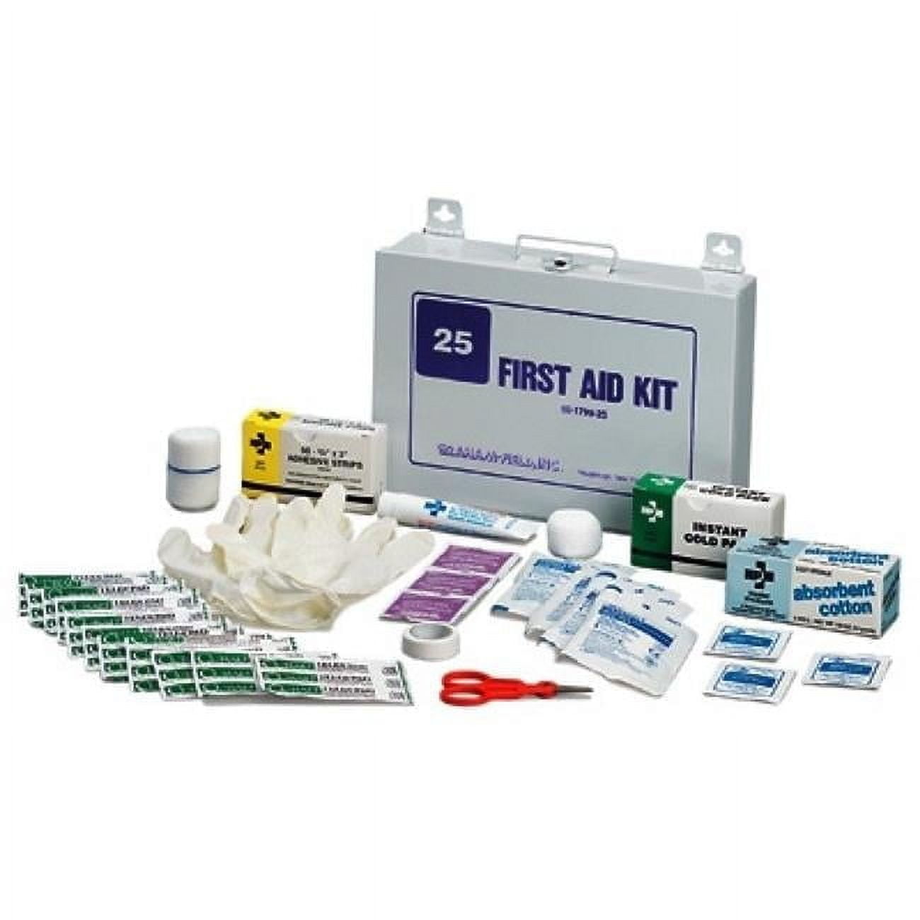 GF Health Products 1799-25 Stocked First Aid Kit for 25 person