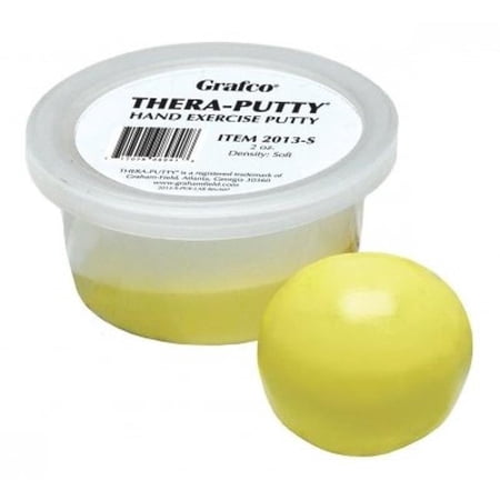 Graham Field Thera-Putty, 2 oz., Soft Density, Yellow, 1/Ea, GHF2013-S
