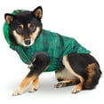 thumbnail image 1 of GF PET Dog Rain Coat Reversible Elastofit Waterproof Apparel for Small Medium Large Dogs Pets, Green, L, 1 of 6