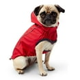 thumbnail image 1 of GF PET Dog Rain Coat Reversible Elastofit Waterproof Apparel for Small Medium Large Dogs Pets, Red, M, 1 of 6